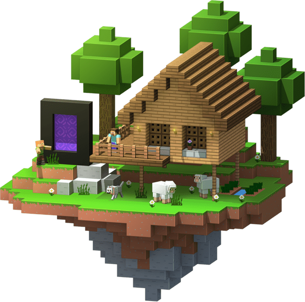 House on a floating island Minecraft